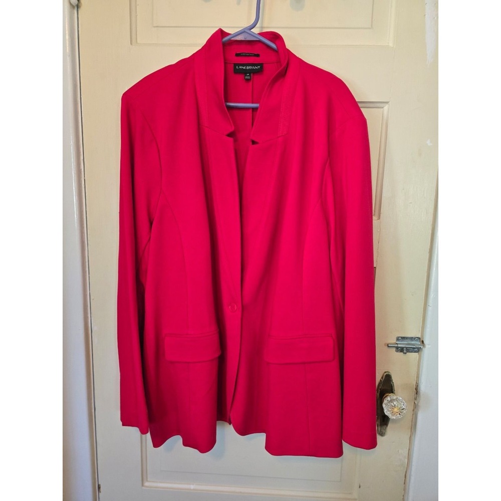 Lane Bryant Red Blazer, Size 28, The Bryant Blazer, EUC